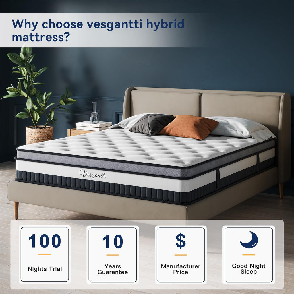 Twin Mattress Vesgantti Innerspring Multilayer