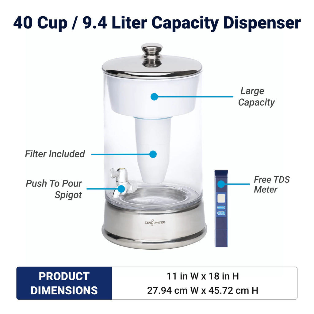 ZeroWater Ready Pour Dispenser BPA Free Certified