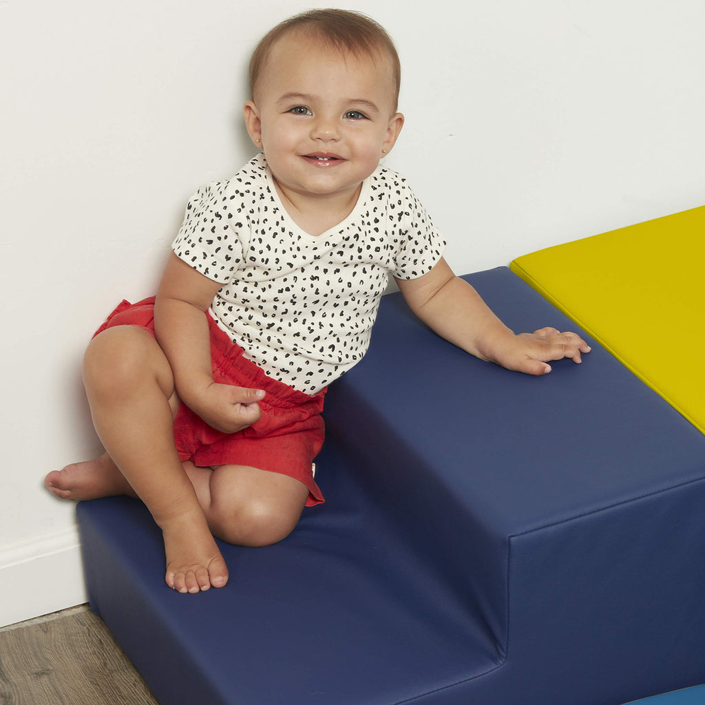 Factory Direct Partners SoftScape 4-Piece Corner Climber (Blue/Red)