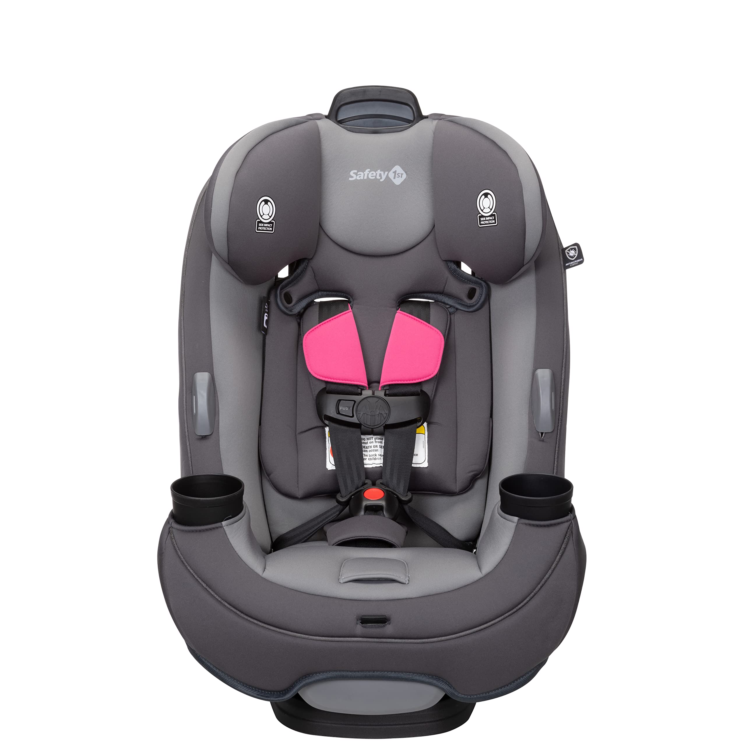 Safety 1st Grow and Go All-in-One Convertible Car Seat, Rear-facing 5-40 pounds, Forward-facing 22-65 pounds, and Belt-positioning booster 40-100 pounds, Everest Pink