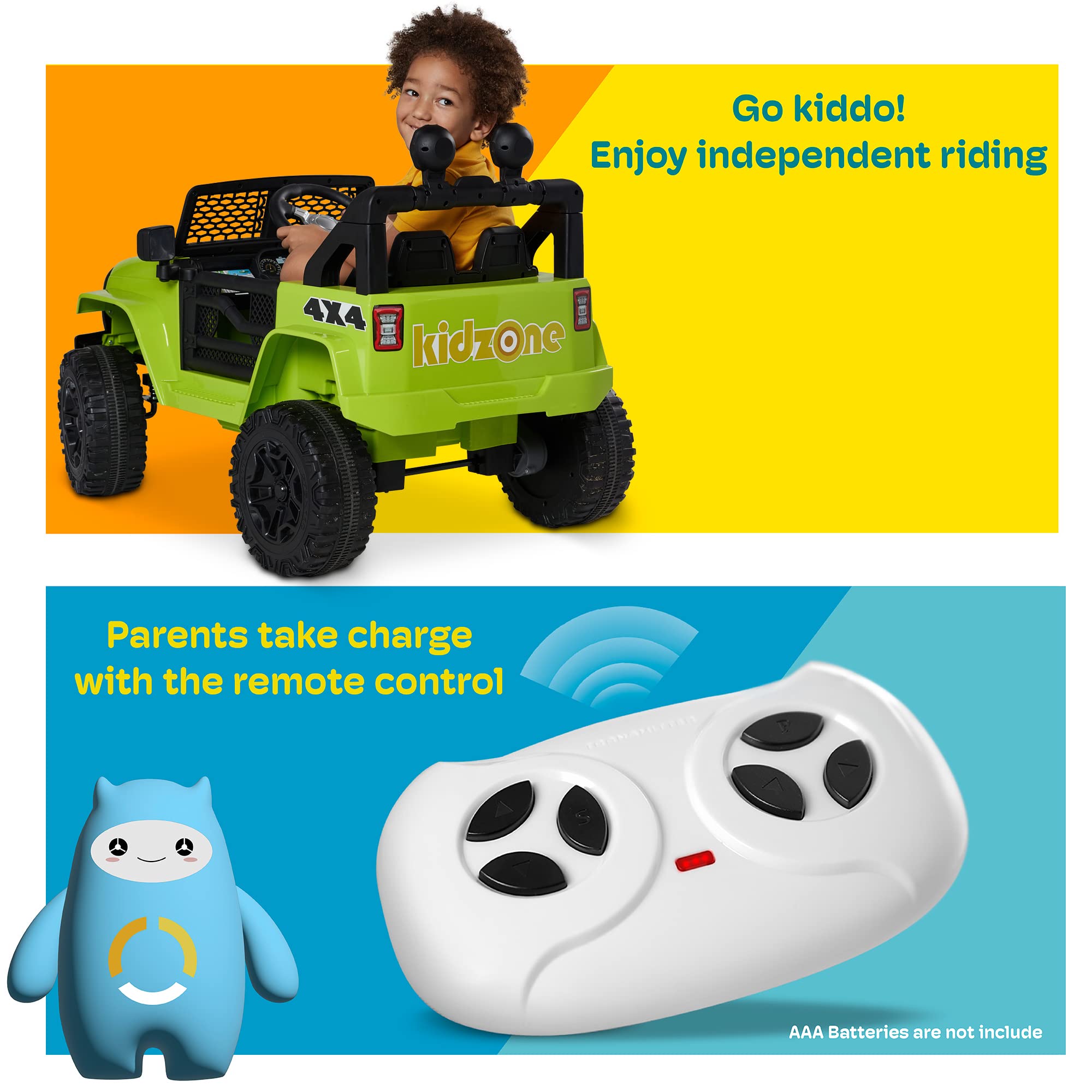 Kidzone Battery Electric Bluetooth Turqoise
