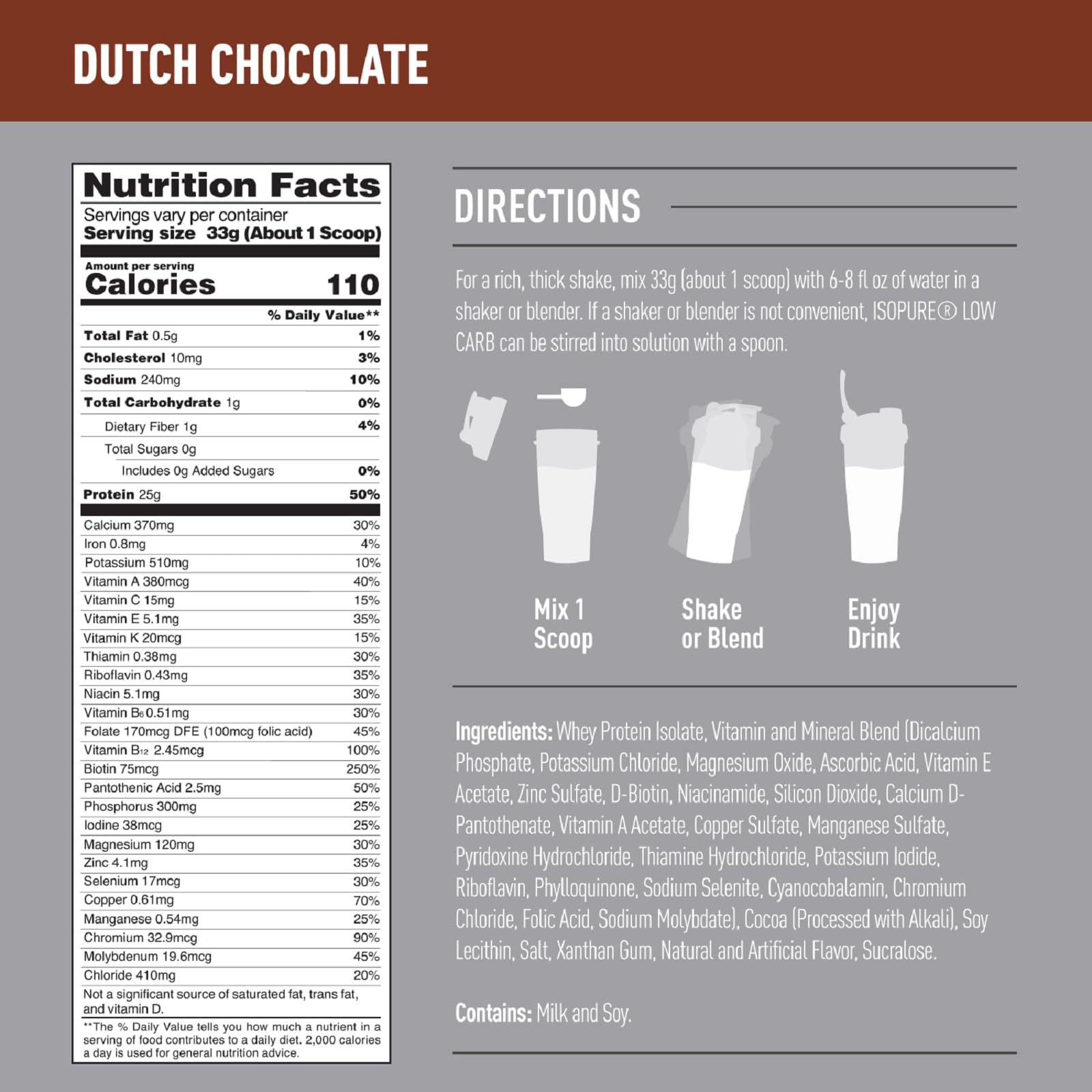 Isopure Protein Powder Isolate Flavor