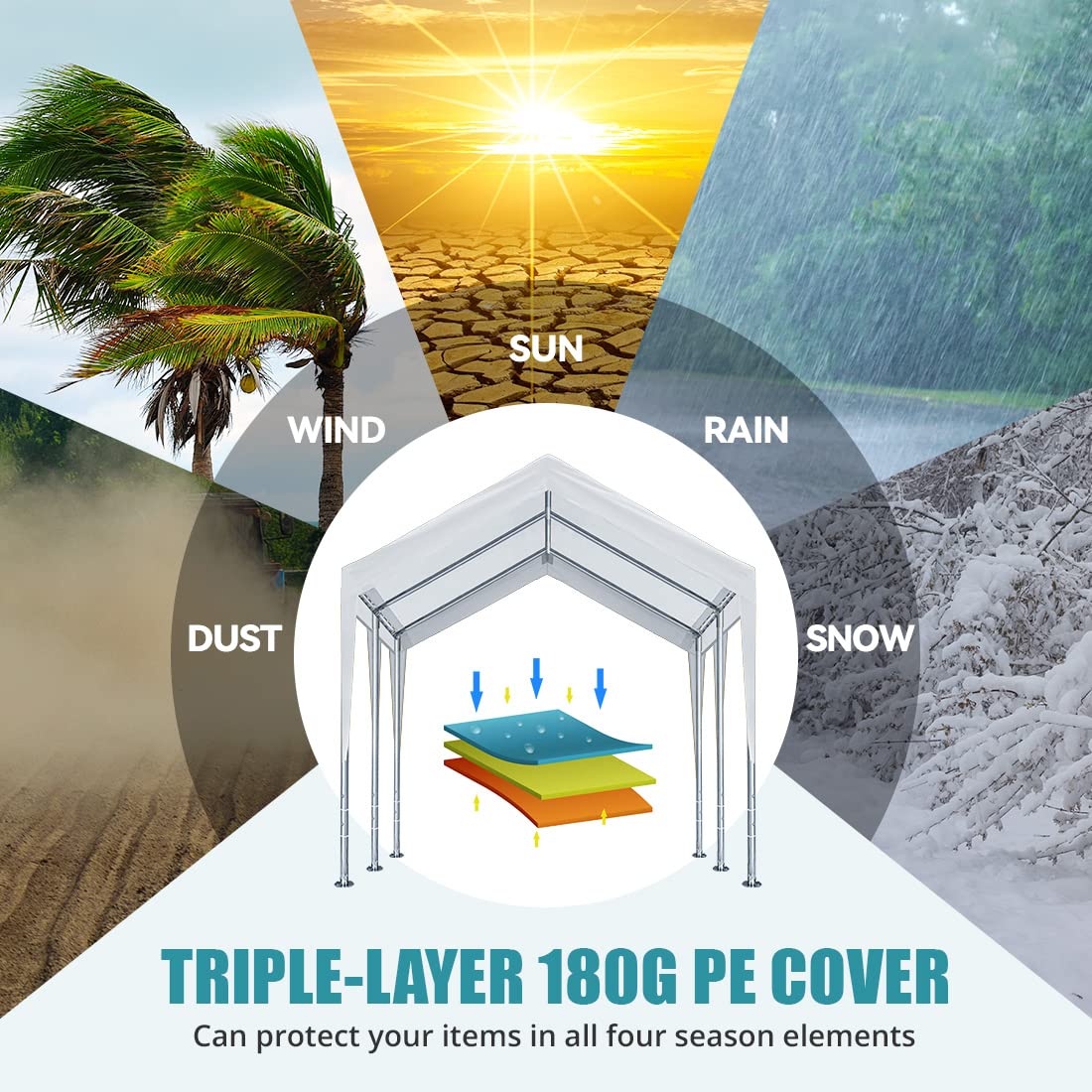 ADVANCE OUTDOOR Adjustable Carports Shelter