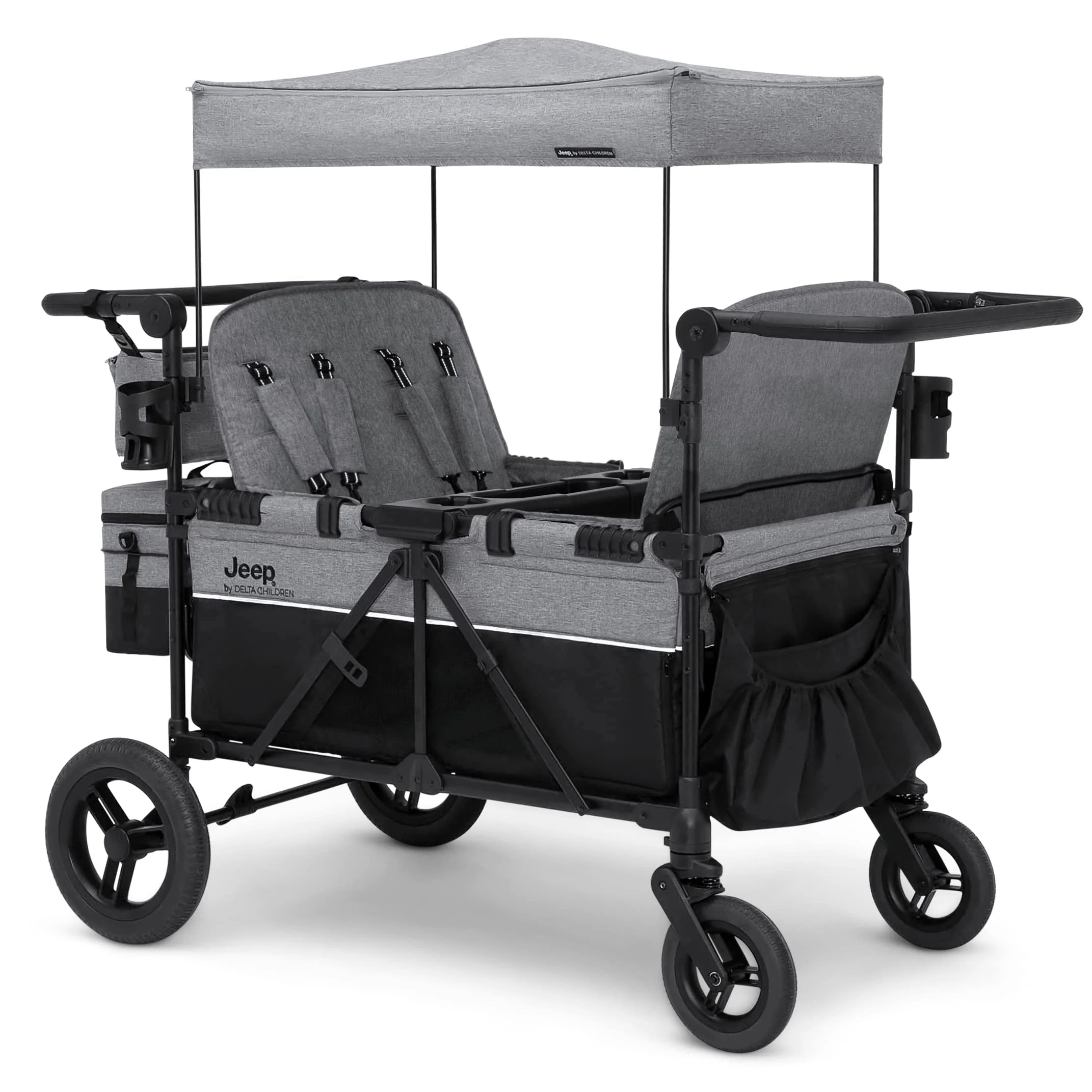 Jeep Wrangler Deluxe 4-Seater Stroller Wagon by Delta Children
