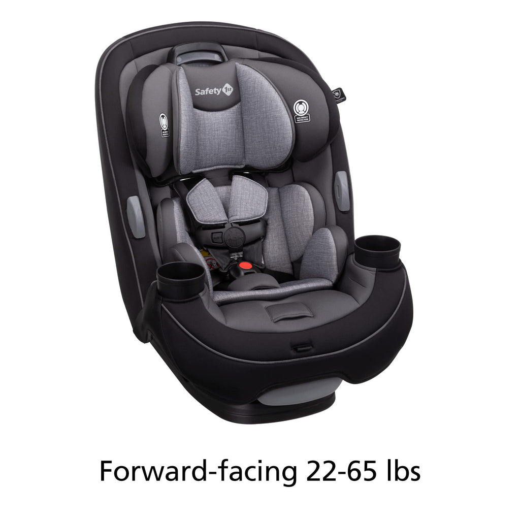 Safety 1st Grow and Go All-in-One Convertible Car Seat, Rear-facing 5-40 pounds, Forward-facing 22-65 pounds, and Belt-positioning booster 40-100 pounds, Everest Pink