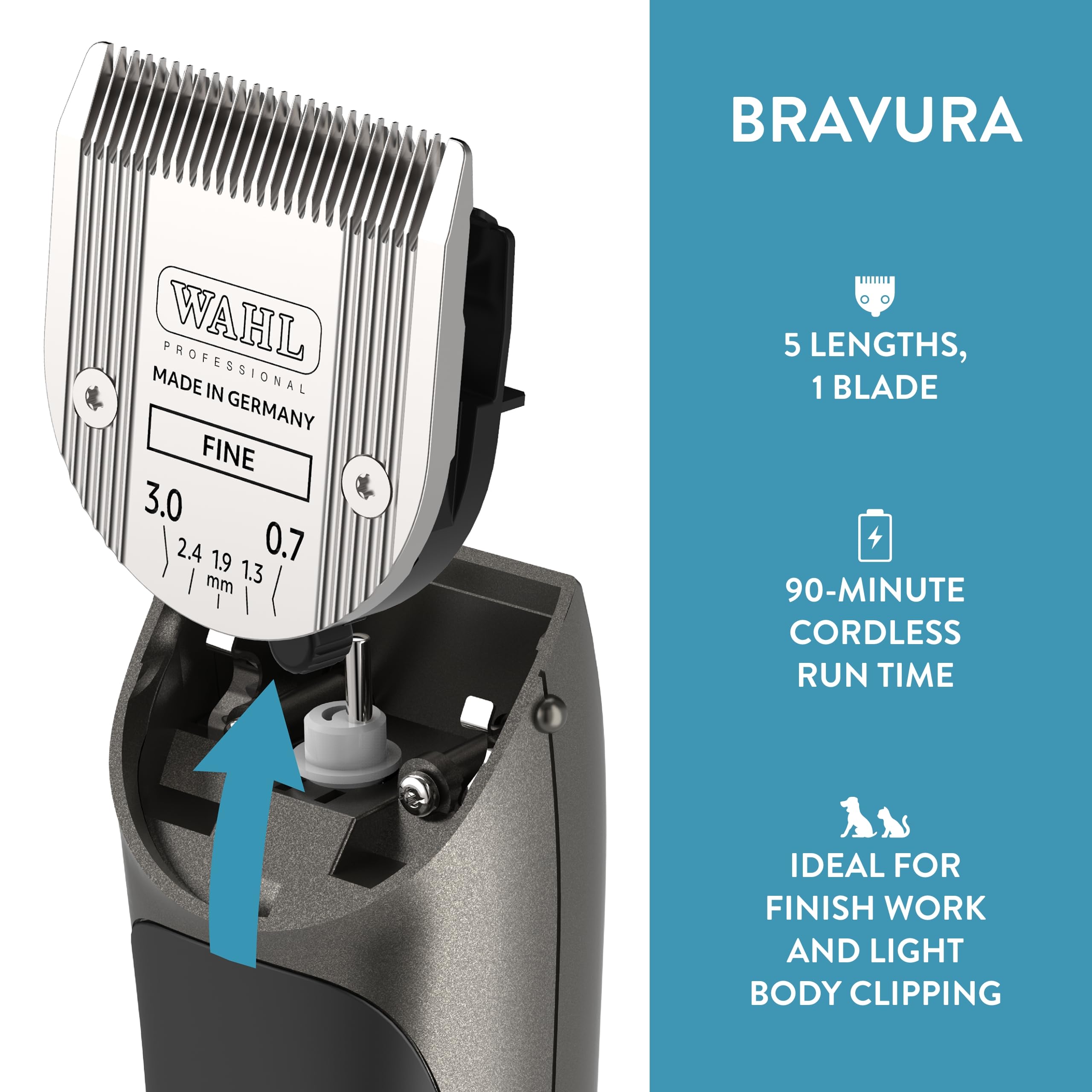 Wahl Professional Animal Bravura Cordless Pet Clipper Kit