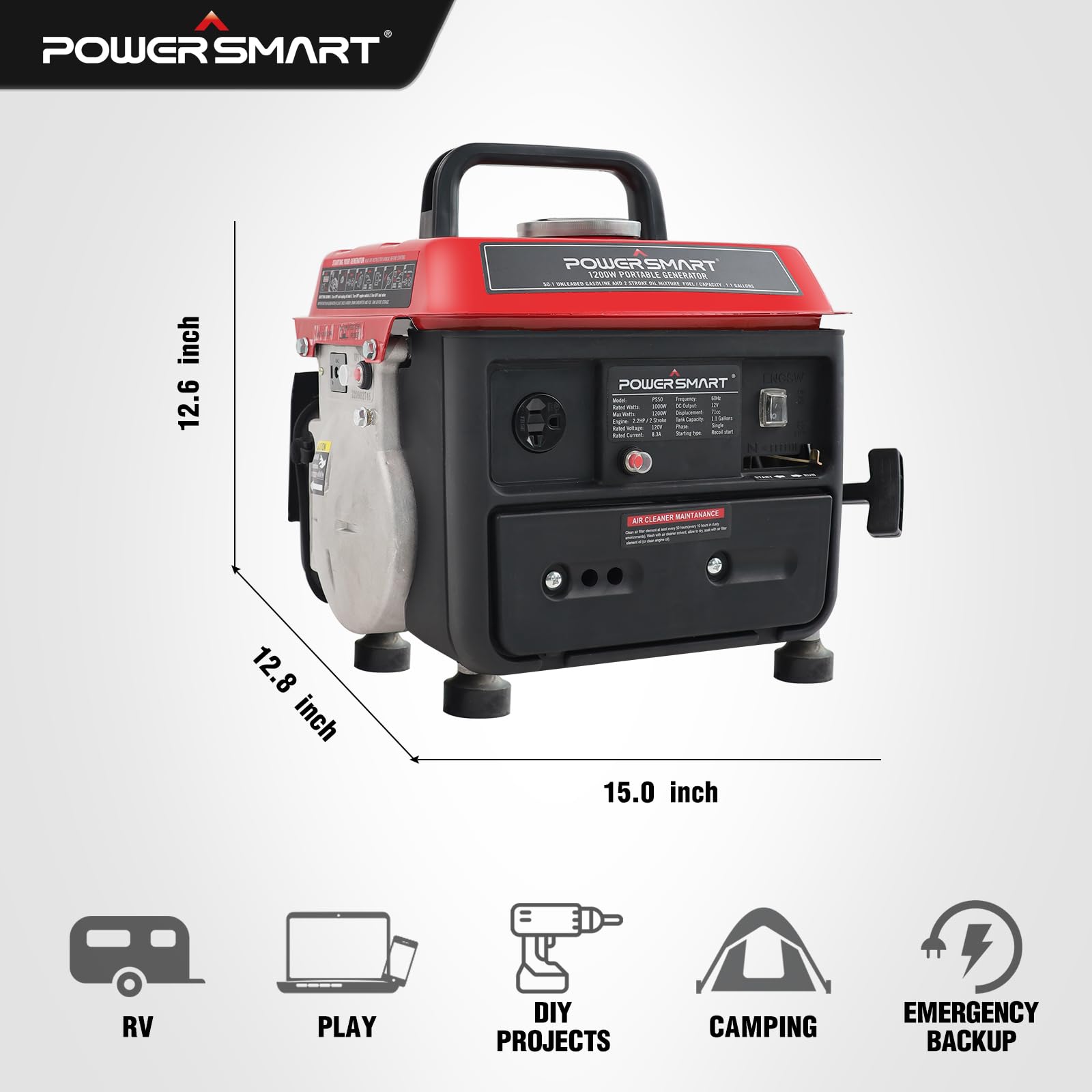 PowerSmart Generator Running Starting Portable