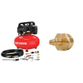 CRAFTSMAN 6 Gallon 150 PSI Oil-Free Pancake Air Compressor and Accessories   Camco Blow Out Plug