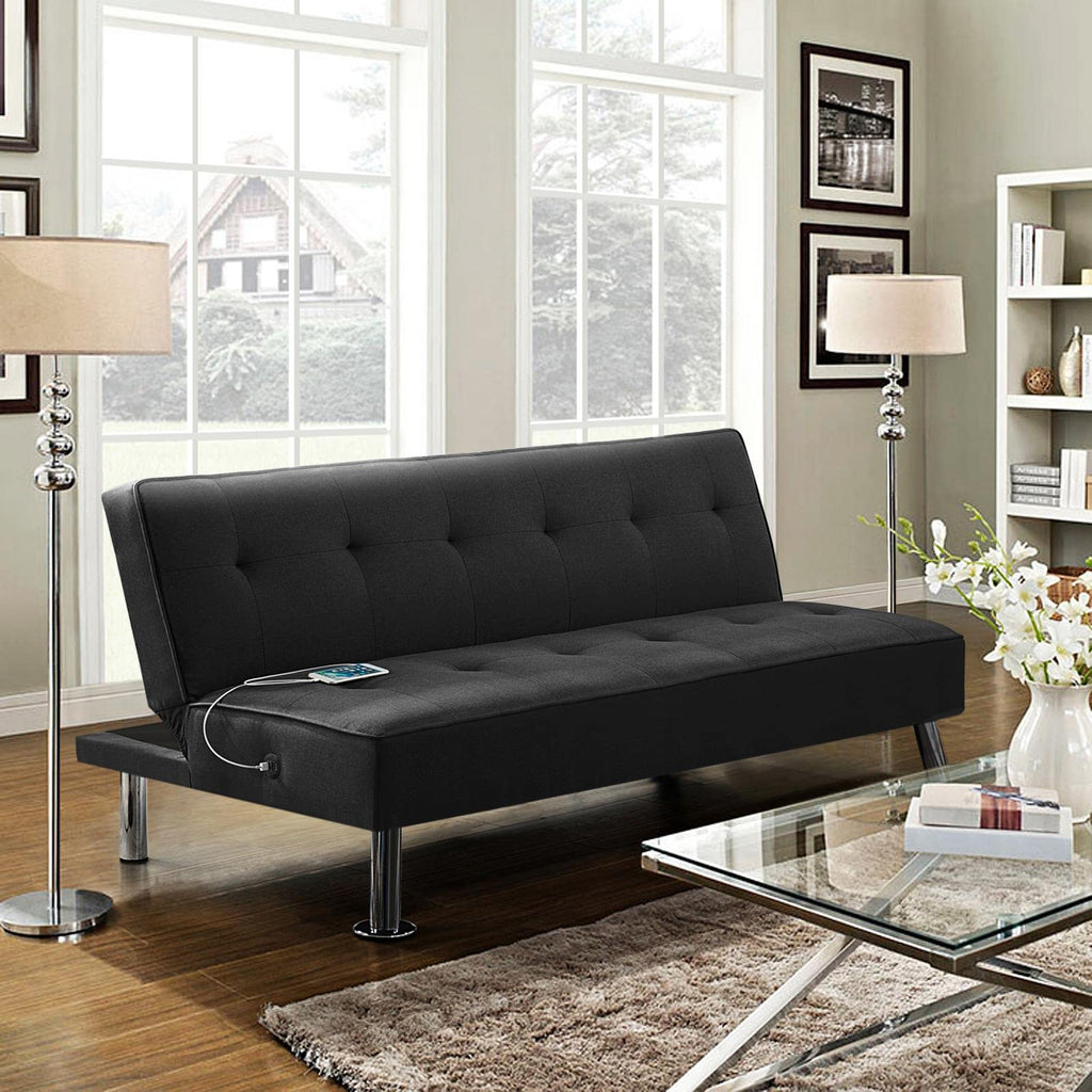 Yaheetech Convertible Charging Converts Recliner