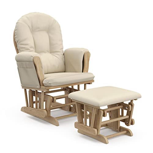 Storkcraft Custom Glider Ottoman White