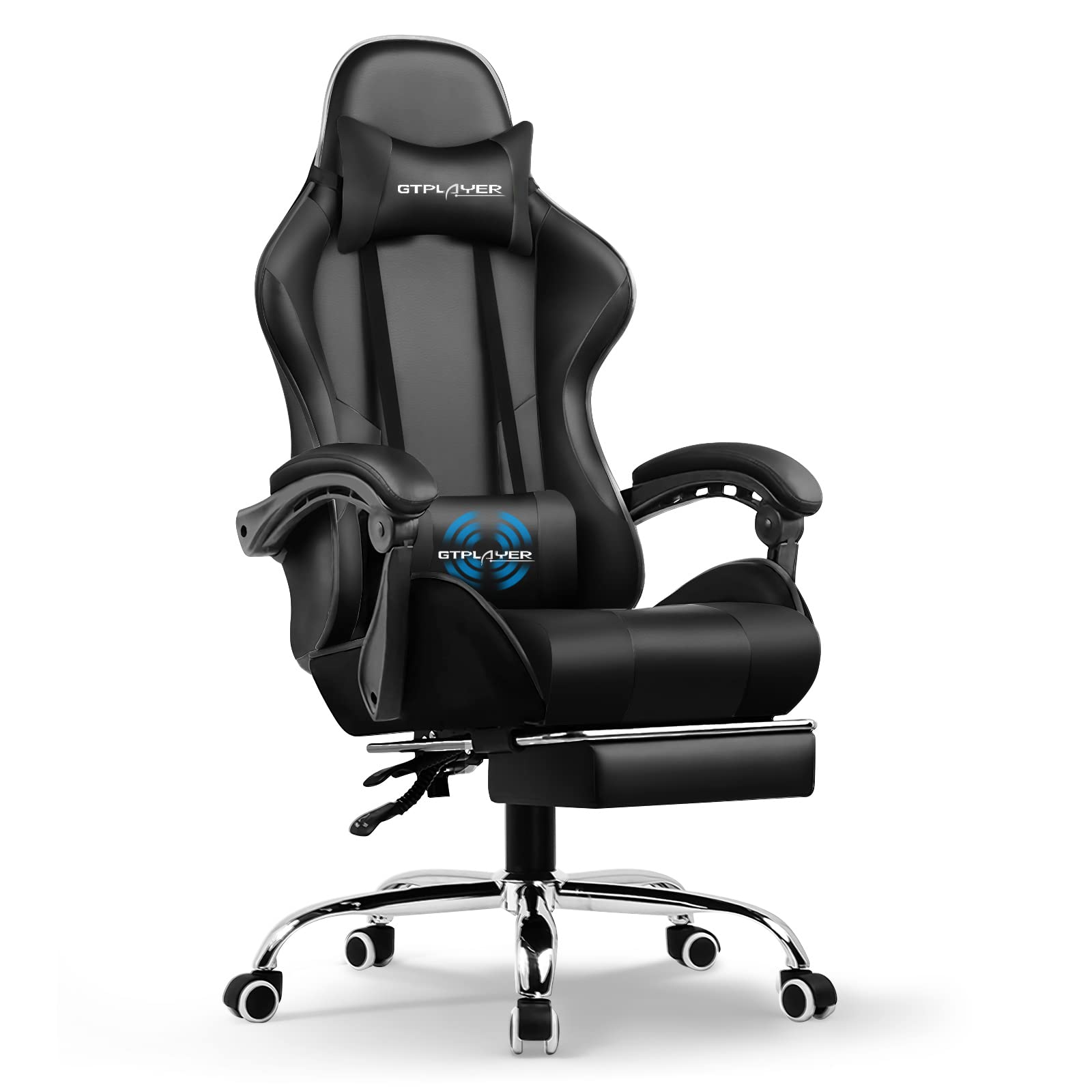GTPLAYER Computer Footrest Adjustable 360u00b0 Swivel