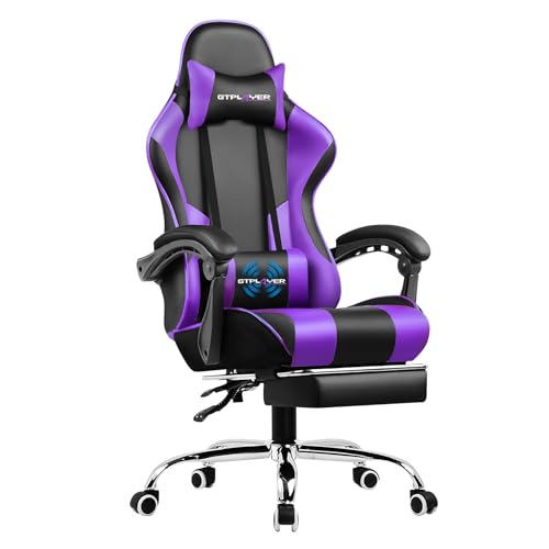 GTPLAYER Computer Footrest Adjustable 360u00b0 Swivel