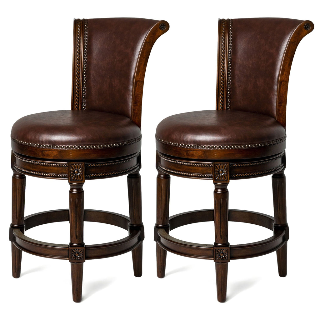Maven Lane Pullman Swivel Kitchen Counter Stool 25