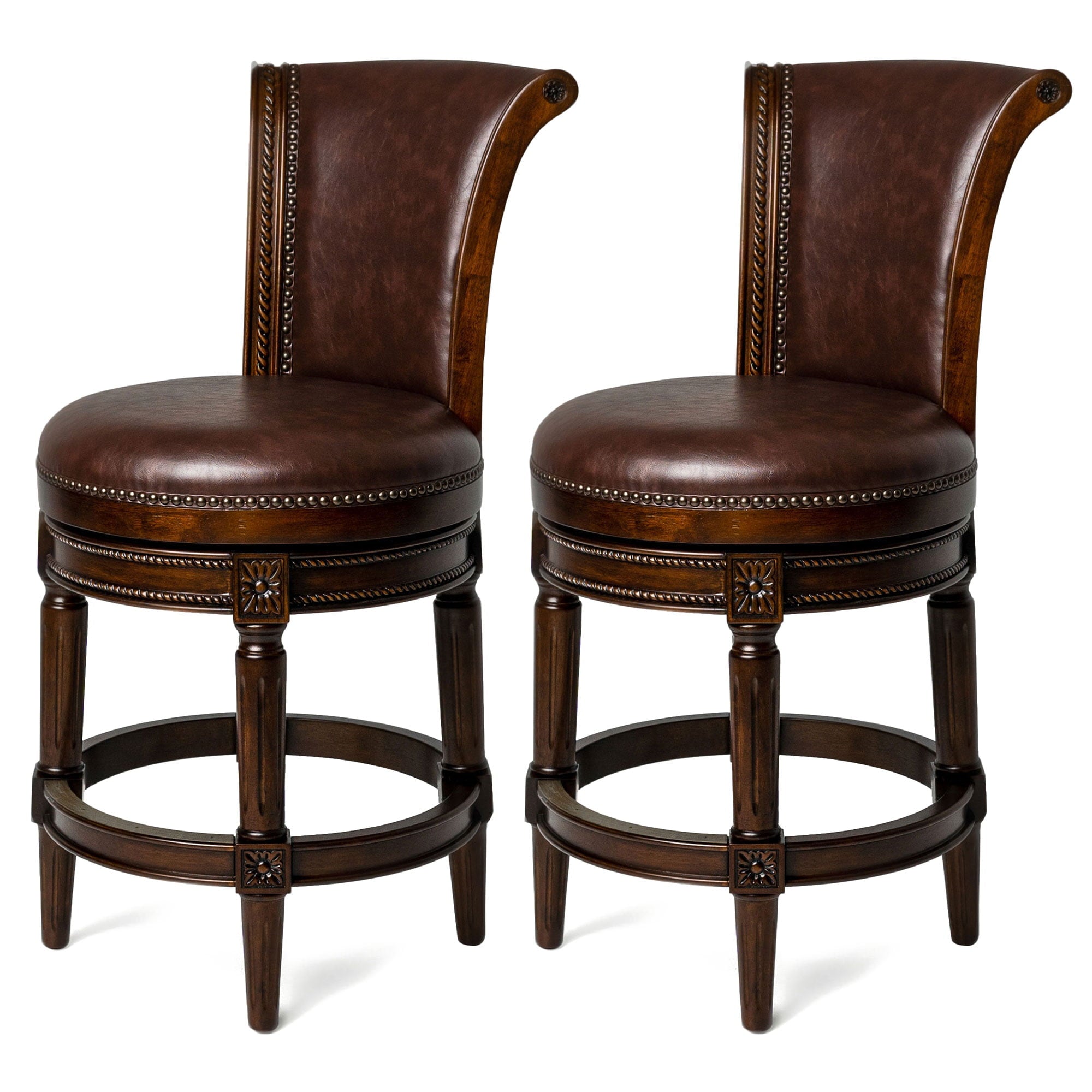 Maven Lane Pullman Swivel Kitchen Counter Stool 25
