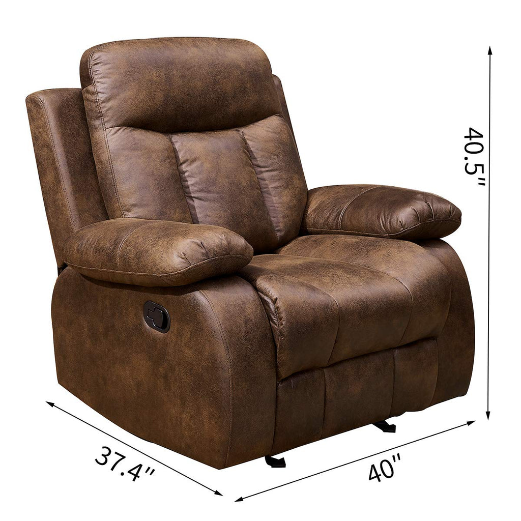 Betsy Furniture 3-Piece Recliner Set, Brown