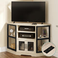 YITAHOME Farmhouse Media Console and TV Entertainment Cabinet