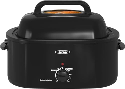 Sunvivi Electric Roaster Oven with Removable Cooking Pan