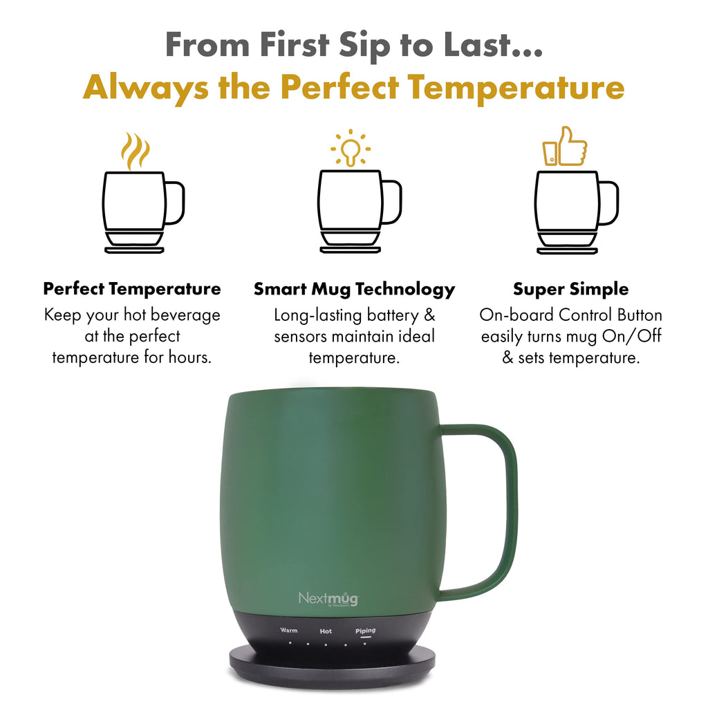 Nextmug Temperature Controlled Self Heating Coffee Sage