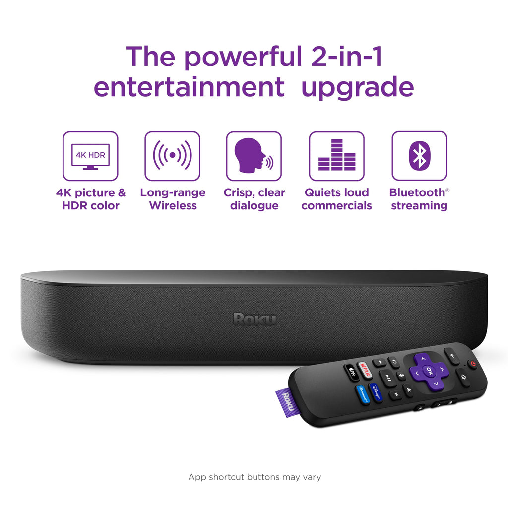 Roku Streambar 4K HDR Streaming Device and Soundbar Combo