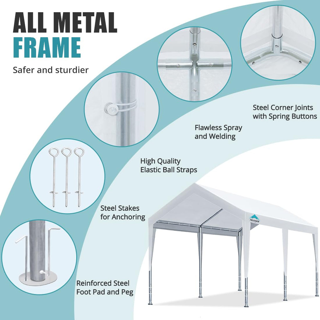 ADVANCE OUTDOOR Adjustable Carports Shelter