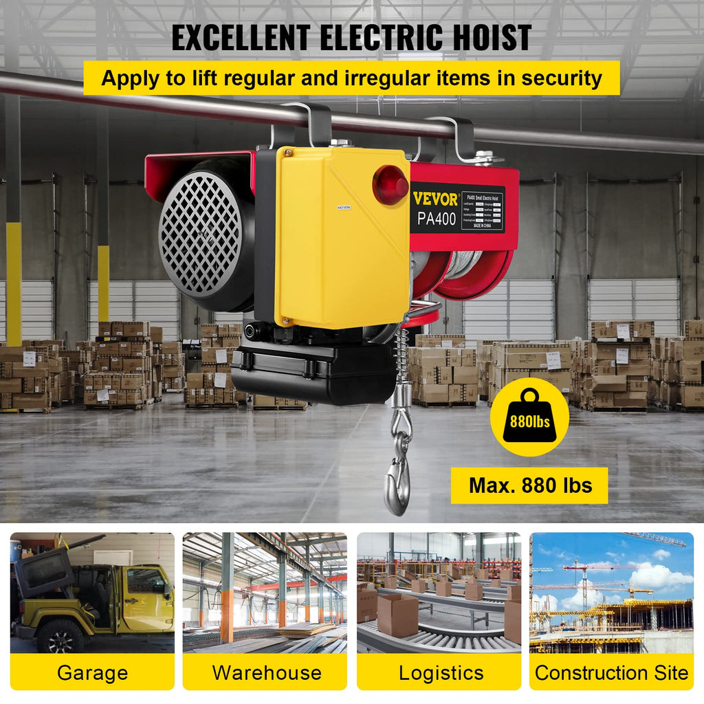 VEVOR 880LBS Electric Wireless Control