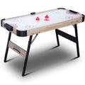 RayChee 54in Folding Air Hockey Table, LED Electronic Scoring Sports Hockey Game, Hockey Table Gaming Set w/2 Pucks, 2 Pushers, Powerful 12V Motor for Adults and Kids, Home Game Room