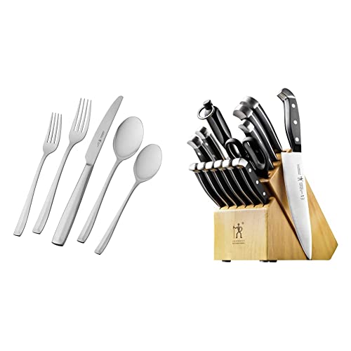 HENCKELS Lani Flatware 65 Piece Silver