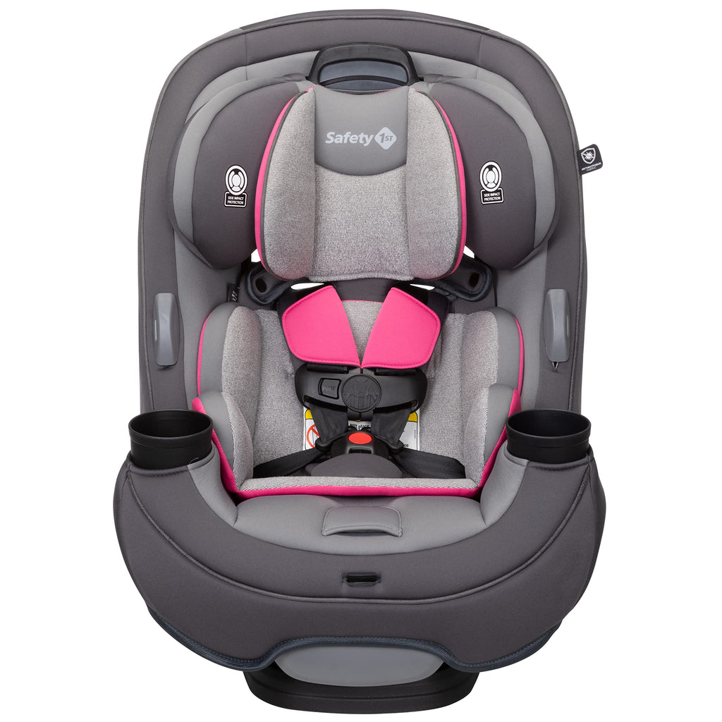 Safety 1st Grow and Go All-in-One Convertible Car Seat, Rear-facing 5-40 pounds, Forward-facing 22-65 pounds, and Belt-positioning booster 40-100 pounds, Everest Pink