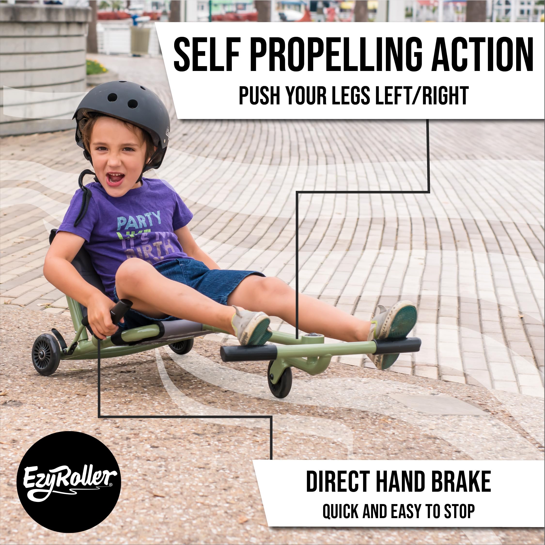 EzyRoller Classic Ride On Blue