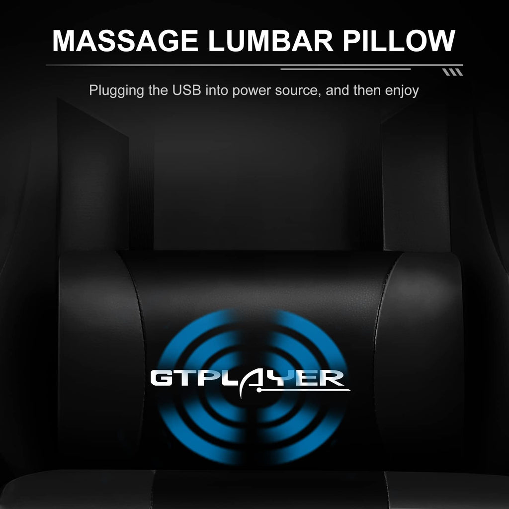 GTPLAYER Computer Footrest Adjustable 360u00b0 Swivel