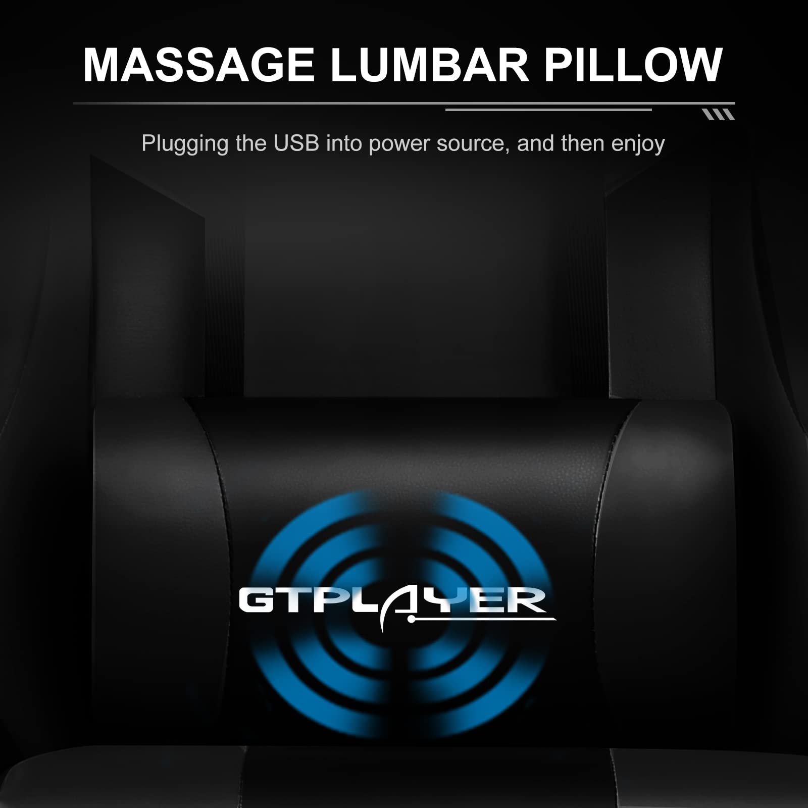 GTPLAYER Computer Footrest Adjustable 360u00b0 Swivel