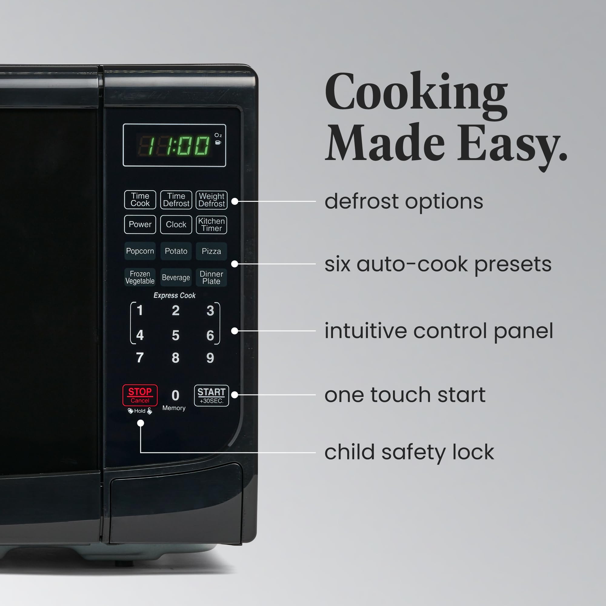 Farberware FMO07ABTBKA 700 Watt Microwave Black