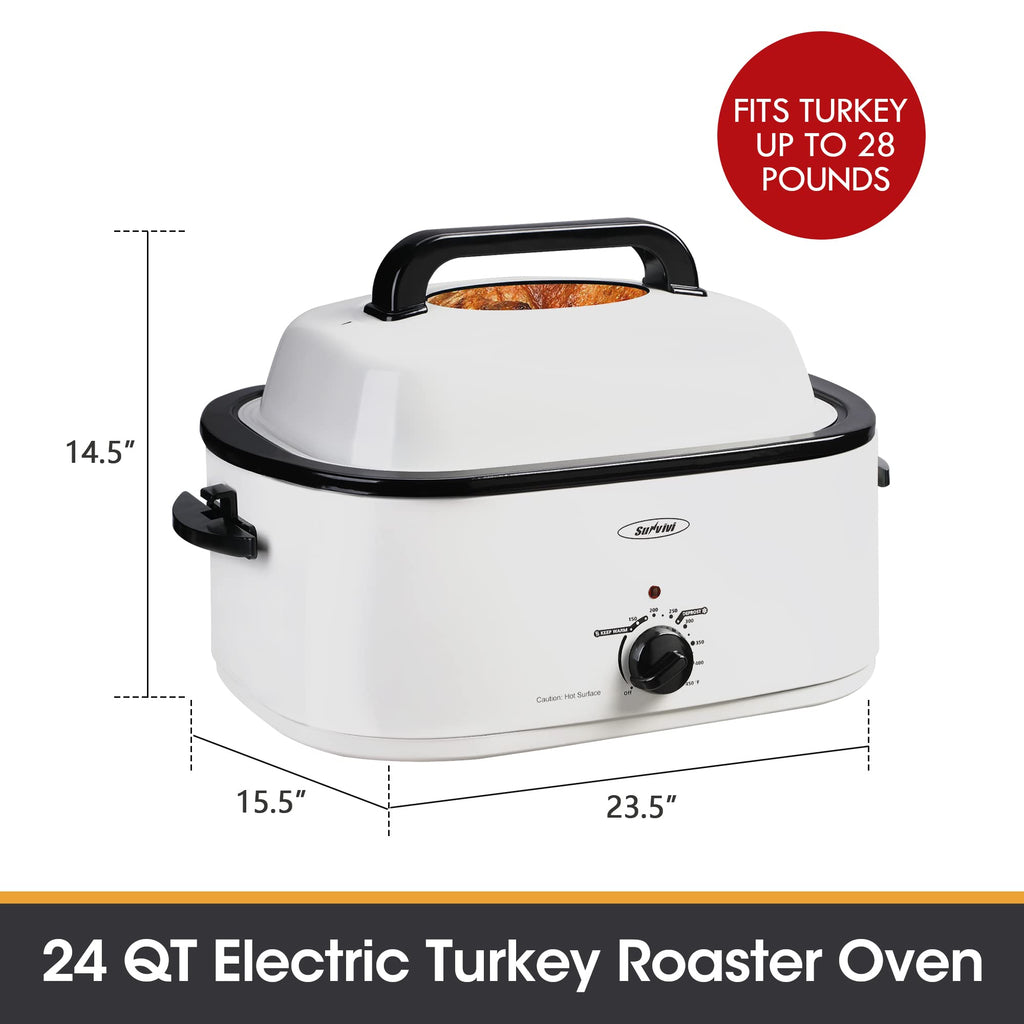 Sunvivi Electric Roaster Oven with Removable Cooking Pan