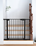Cumbor Tension-Mounted Adjustable Baby Gate with Doorway Extensions