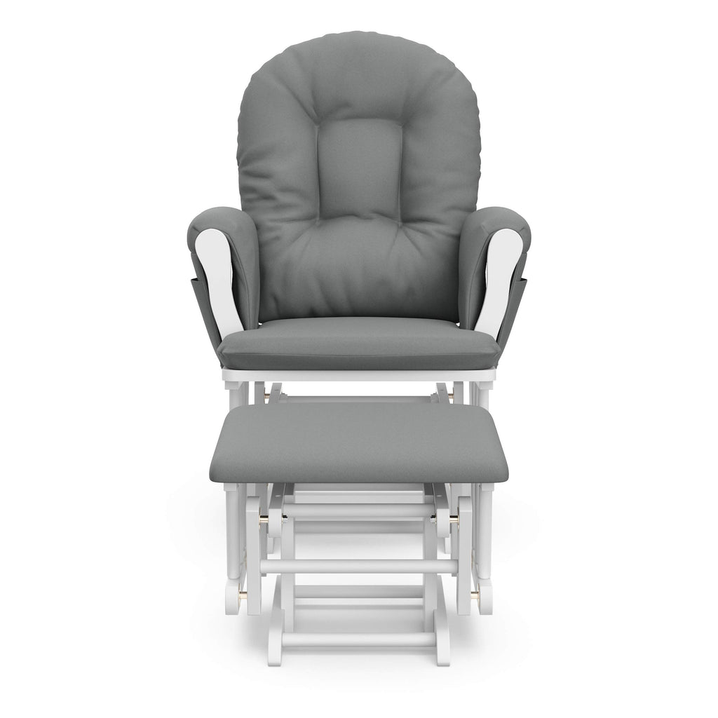 Storkcraft Custom Glider Ottoman White