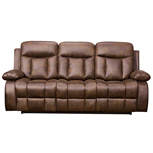 Betsy Furniture 3-Piece Recliner Set, Brown