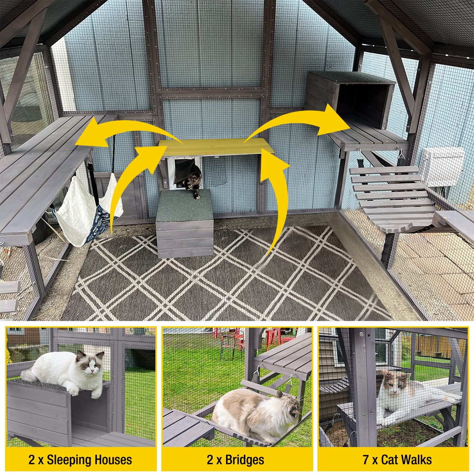 Aivituvin Outdoor Enclosure Multiple Weatherproof