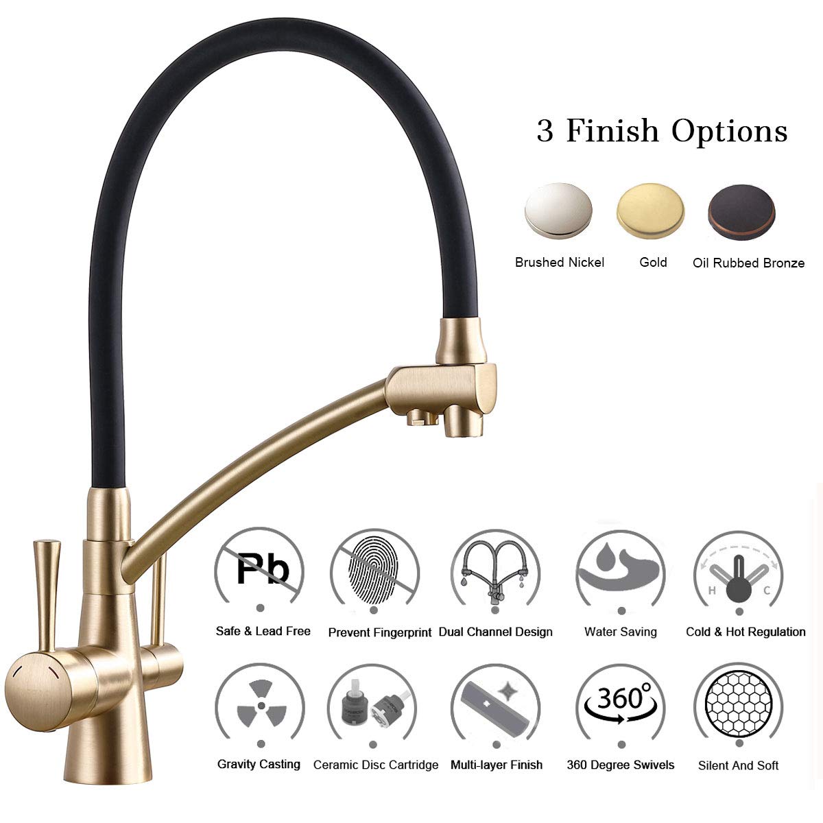 GAPPO Kitchen Faucet Purifier Faucets