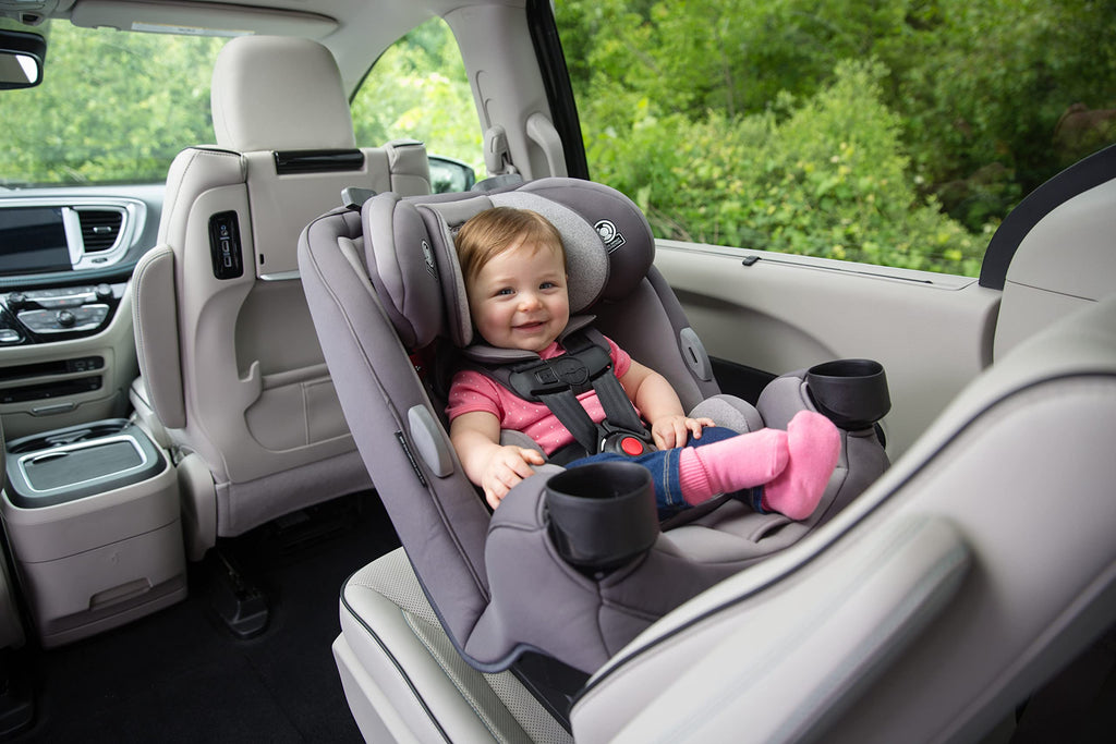 Safety 1st Grow and Go All-in-One Convertible Car Seat, Rear-facing 5-40 pounds, Forward-facing 22-65 pounds, and Belt-positioning booster 40-100 pounds, Everest Pink