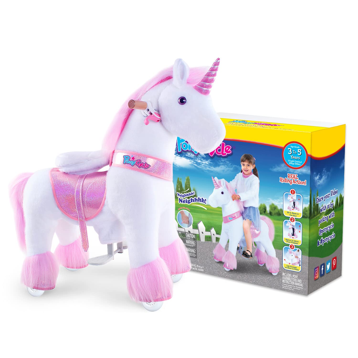 PonyCycle Authentic Unicorn Walking Ux302