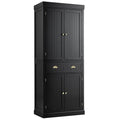 Tangkula Freestanding Cupboard Traditional Adjustable