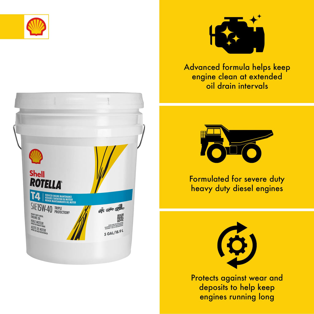 Shell Rotella Protection Conventional 5 Gallon