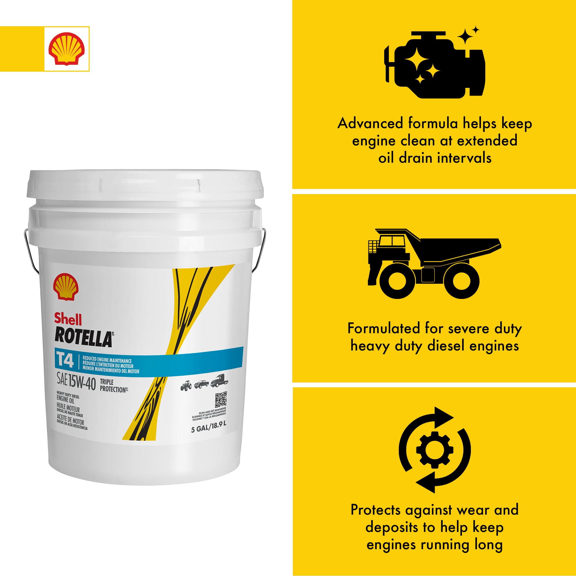 Shell Rotella Protection Conventional 5 Gallon