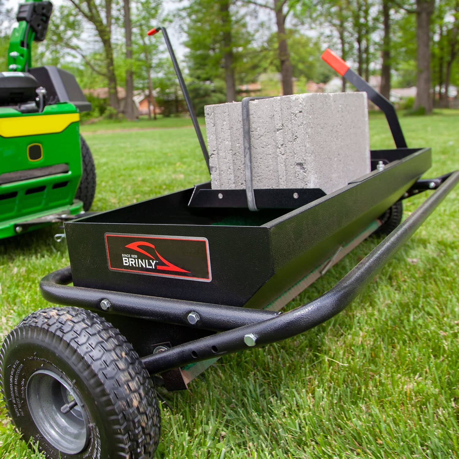 Brinly 40-Inch Combination Tow-Behind Aerator Spreader