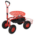 Sunnydaze Rolling Scooter Extendable Utility