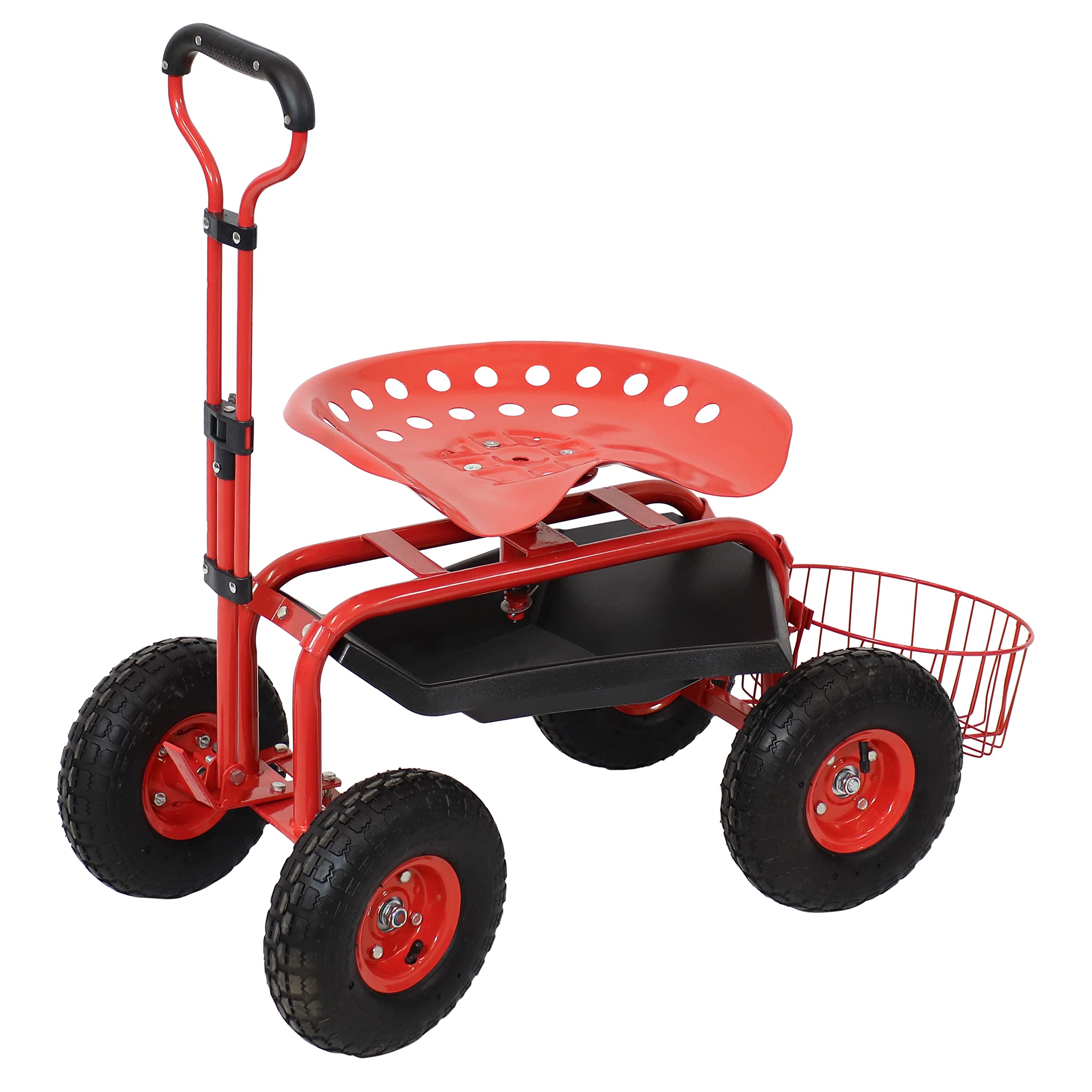 Sunnydaze Rolling Scooter Extendable Utility