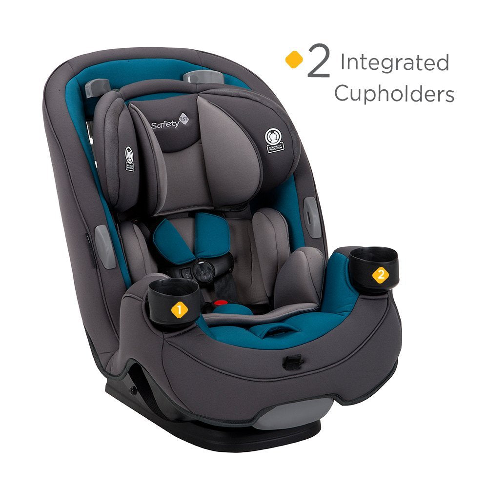 Safety 1st Grow and Go All-in-One Convertible Car Seat, Rear-facing 5-40 pounds, Forward-facing 22-65 pounds, and Belt-positioning booster 40-100 pounds, Everest Pink