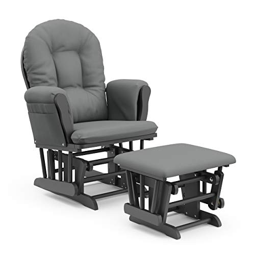 Storkcraft Custom Glider Ottoman White