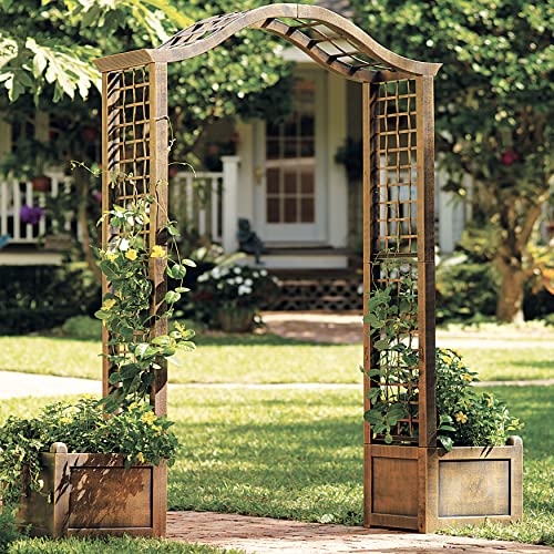 BrylaneHome Resin Garden Arch Trellis