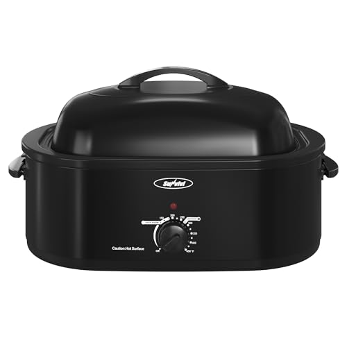 Sunvivi Electric Roaster Oven with Removable Cooking Pan